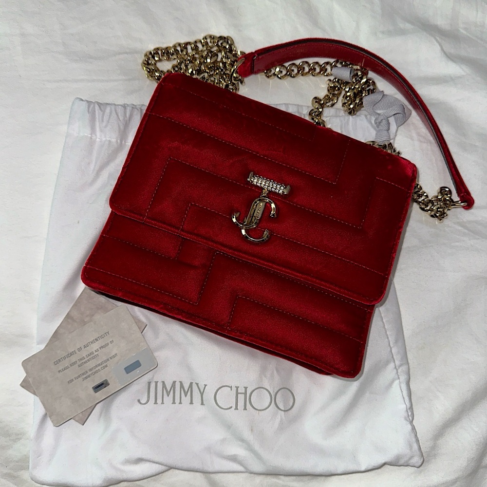 Jimmy Choo Avenue Red Bag